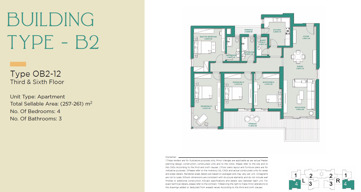 Floor plan for apartment at Jade Park