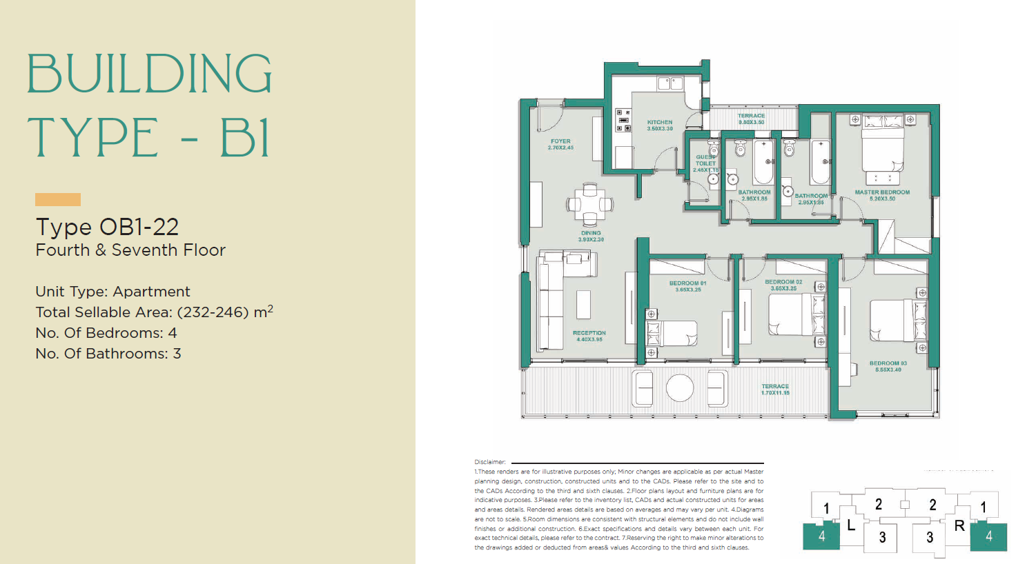 Floor plan for apartment at Jade Park
