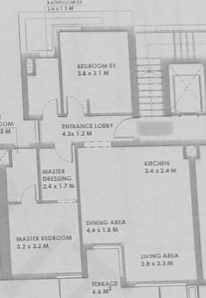 Floor plan for chalet at Solare