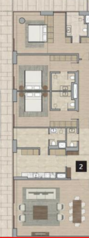 Floor plan for apartment at ZED