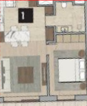 Floor plan for apartment at ZED