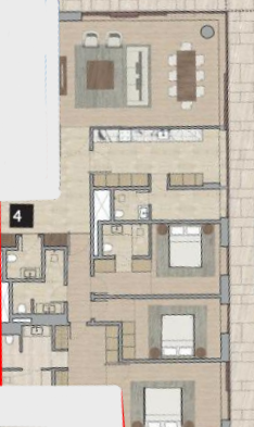 Floor plan for apartment at ZED