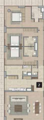 Floor plan for apartment at ZED