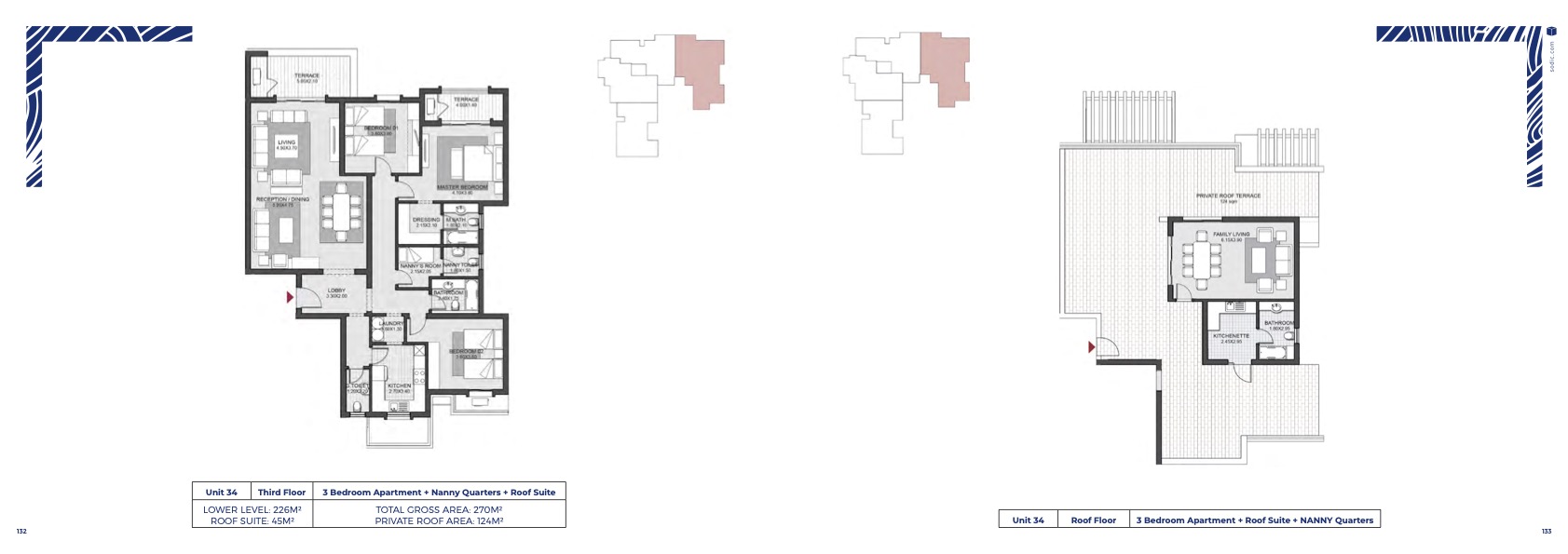Floor plan for penthouse at October Plaza