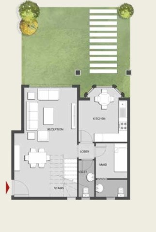Floor plan for duplex at Aliva Mountain View Mostakbal City