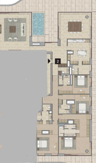 Floor plan for apartment at ZED