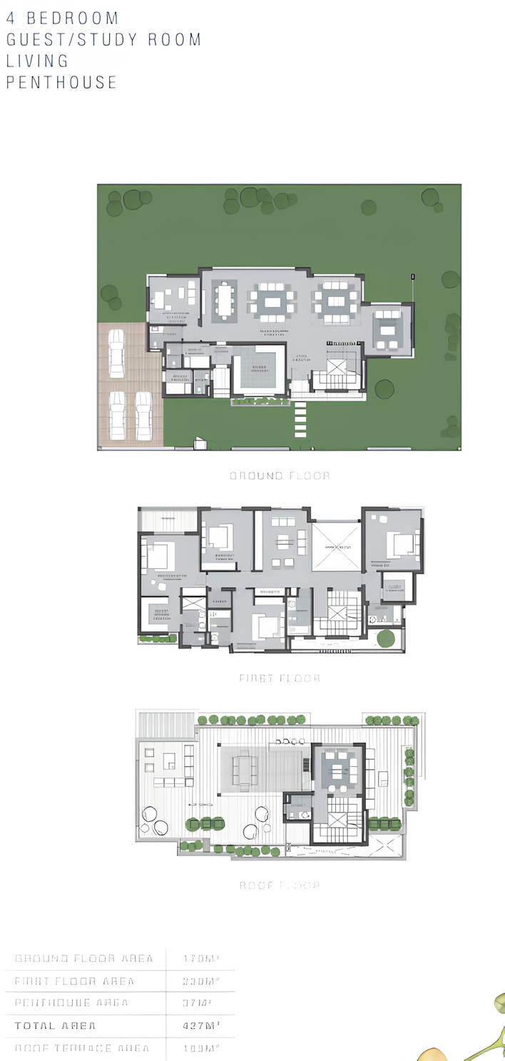 Floor plan for villa at SODIC East