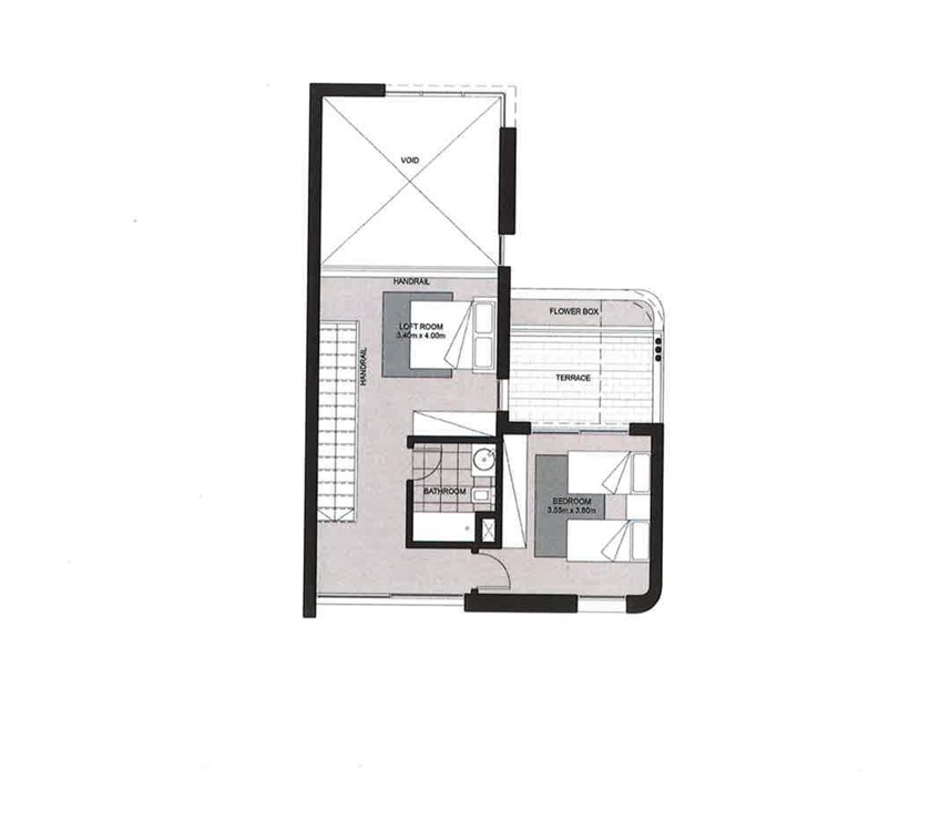 Floor plan for duplex at June