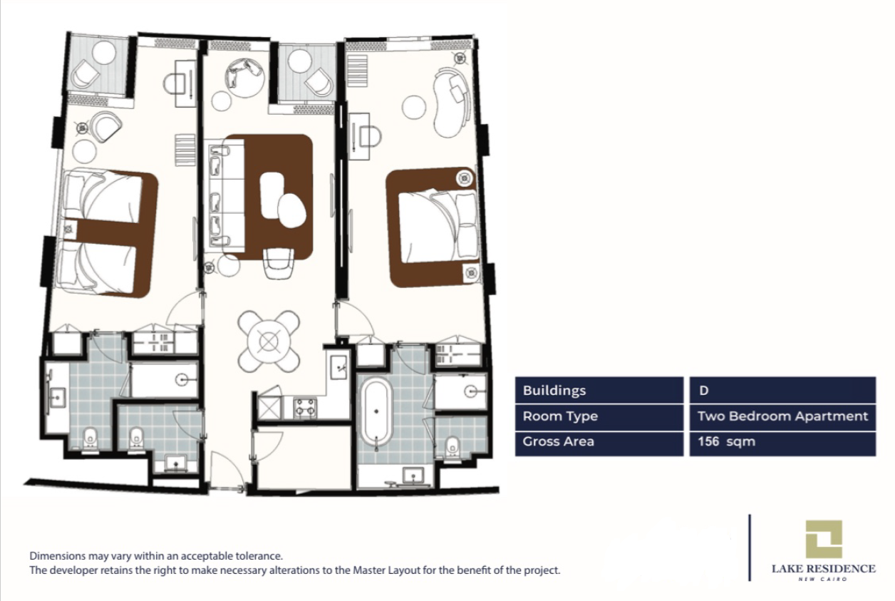 Floor plan for apartment at Fifth Square Al Marasem