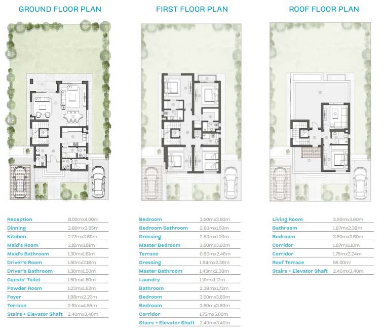 Floor plan for villa at HAPTown