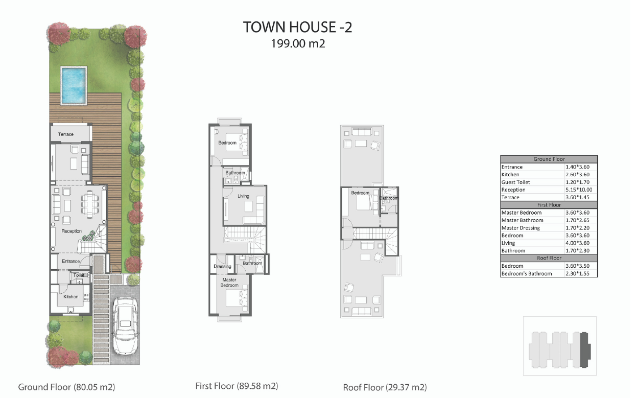 Floor plan for townhouse at The City of Odyssia
