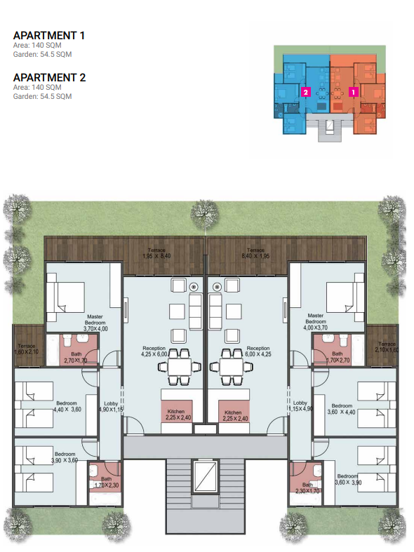 Floor plan for chalet at Azha