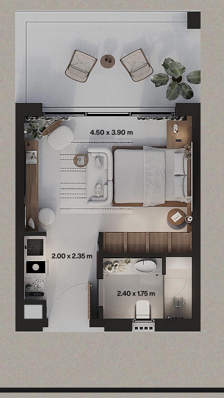 Floor plan for  at Gaia Cabanas