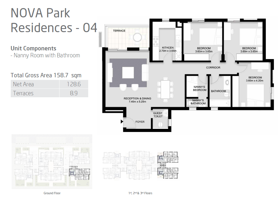 Floor plan for penthouse at VYE SODIC