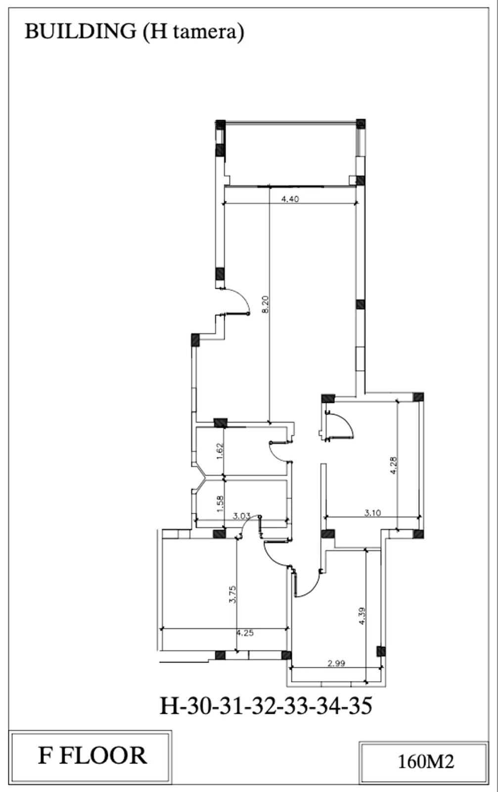 Floor plan for chalet at Tamera