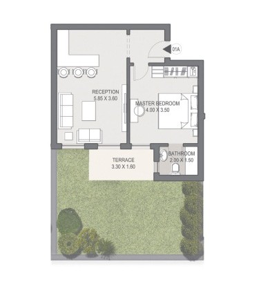 Floor plan for apartment at Taj City