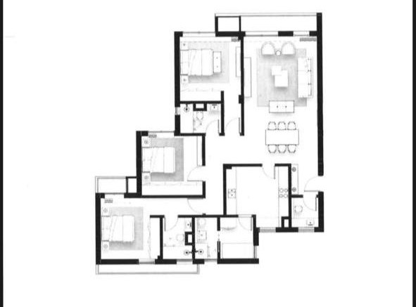 Floor plan for apartment at Solana