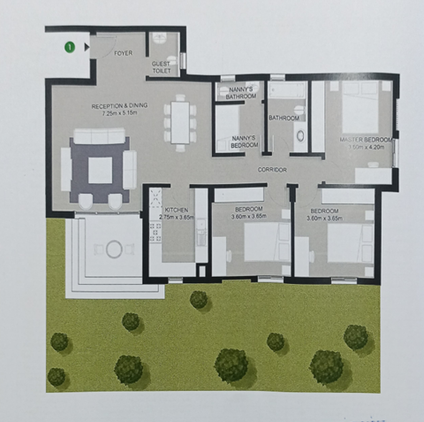Floor plan for apartment at VYE SODIC