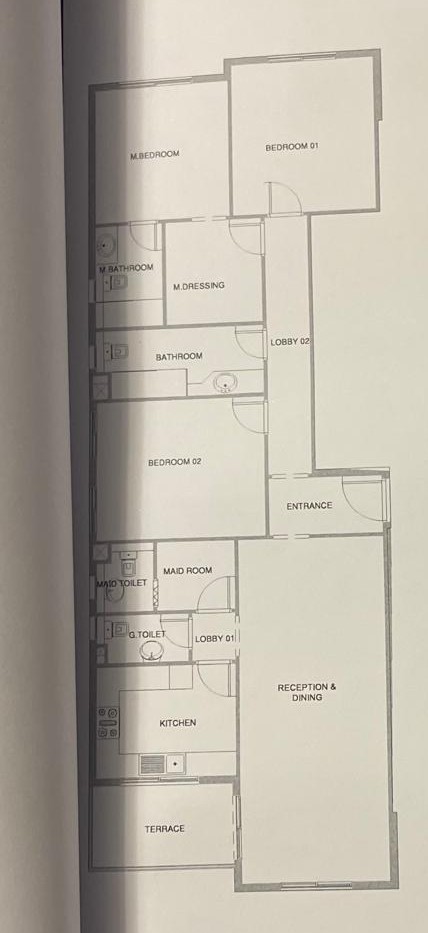Floor plan for apartment at Aliva Mountain View Mostakbal City