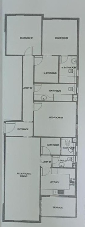 Floor plan for apartment at Aliva Mountain View Mostakbal City