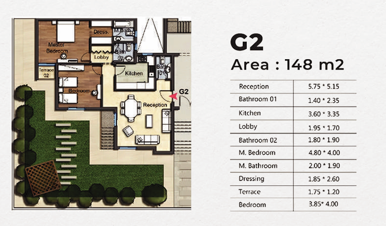 Floor plan for  at OIA Compound