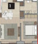 Floor plan for apartment at ZED