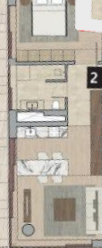 Floor plan for apartment at ZED