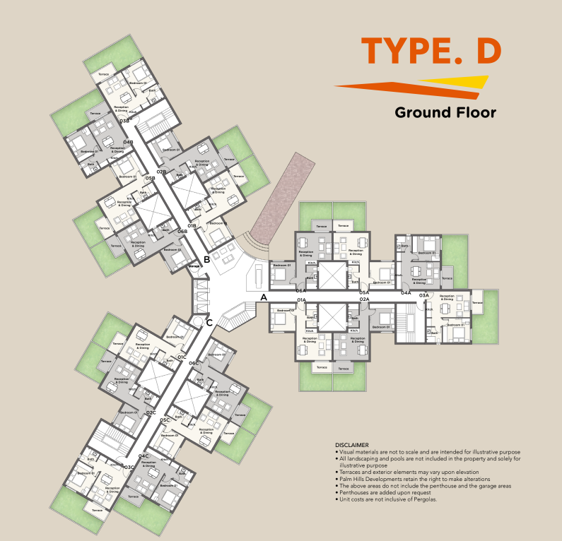 Floor plan for apartment at Badya