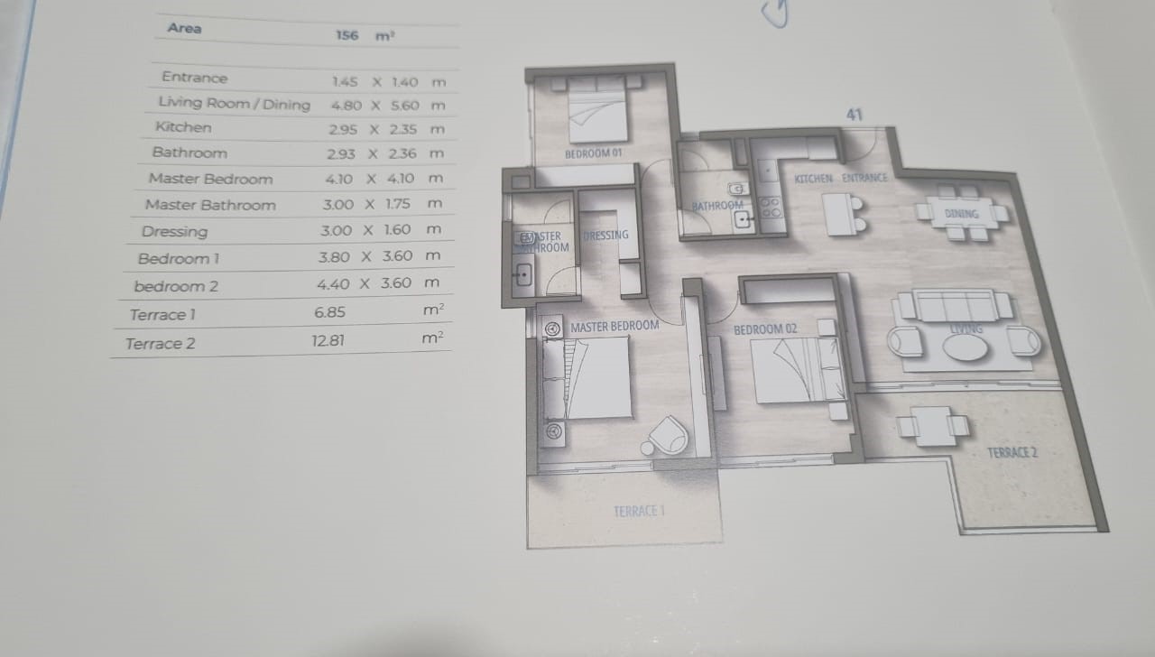 Floor plan for chalet at Southmed