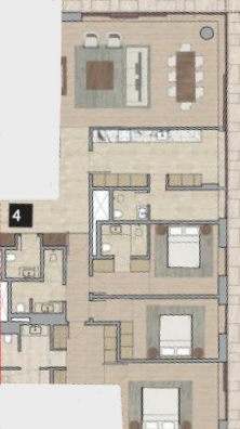 Floor plan for apartment at ZED