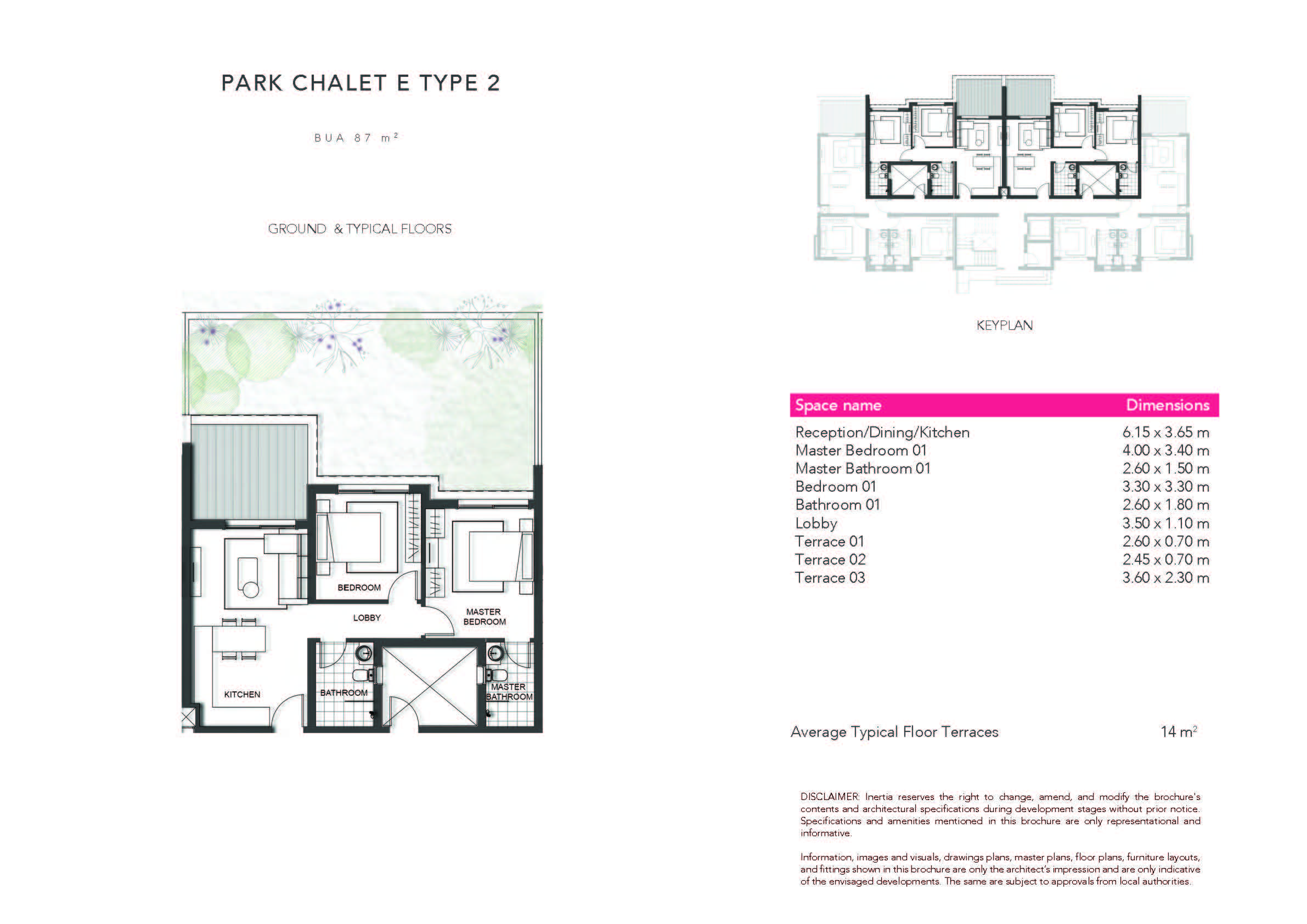 Floor plan for apartment at Jefaira