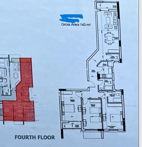 Floor plan for apartment at Nyoum Mostaqbal City