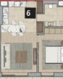 Floor plan for apartment at ZED