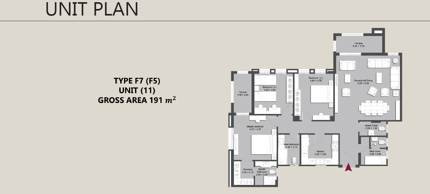 Floor plan for apartment at N Residence