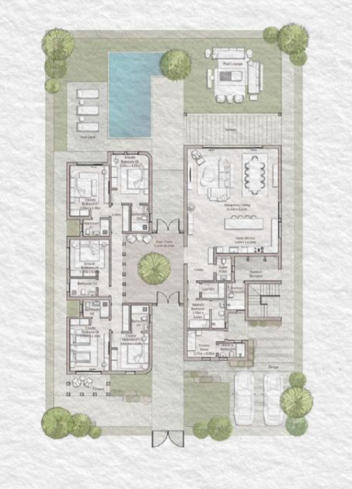 Floor plan for villa at Ogami Ras El Hekma
