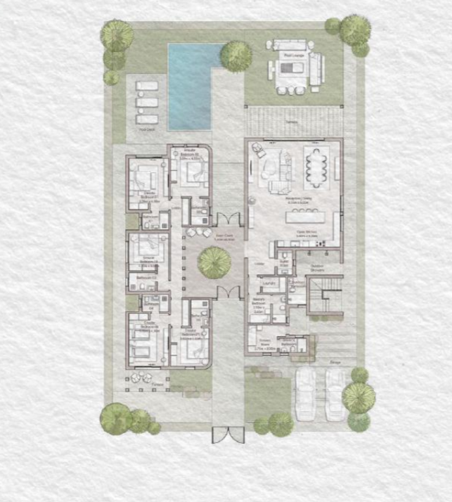 Floor plan for villa at Ogami Ras El Hekma