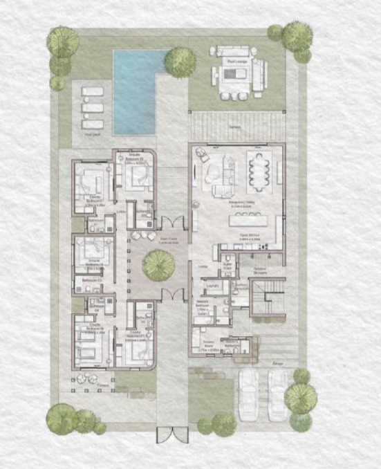 Floor plan for villa at Ogami Ras El Hekma