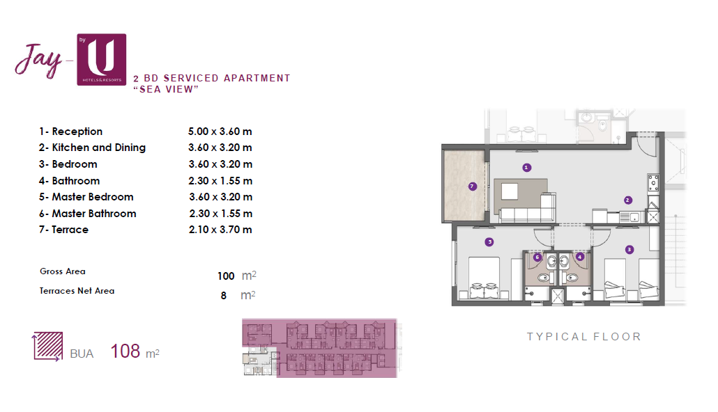 Floor plan for apartment at D.O.S.E