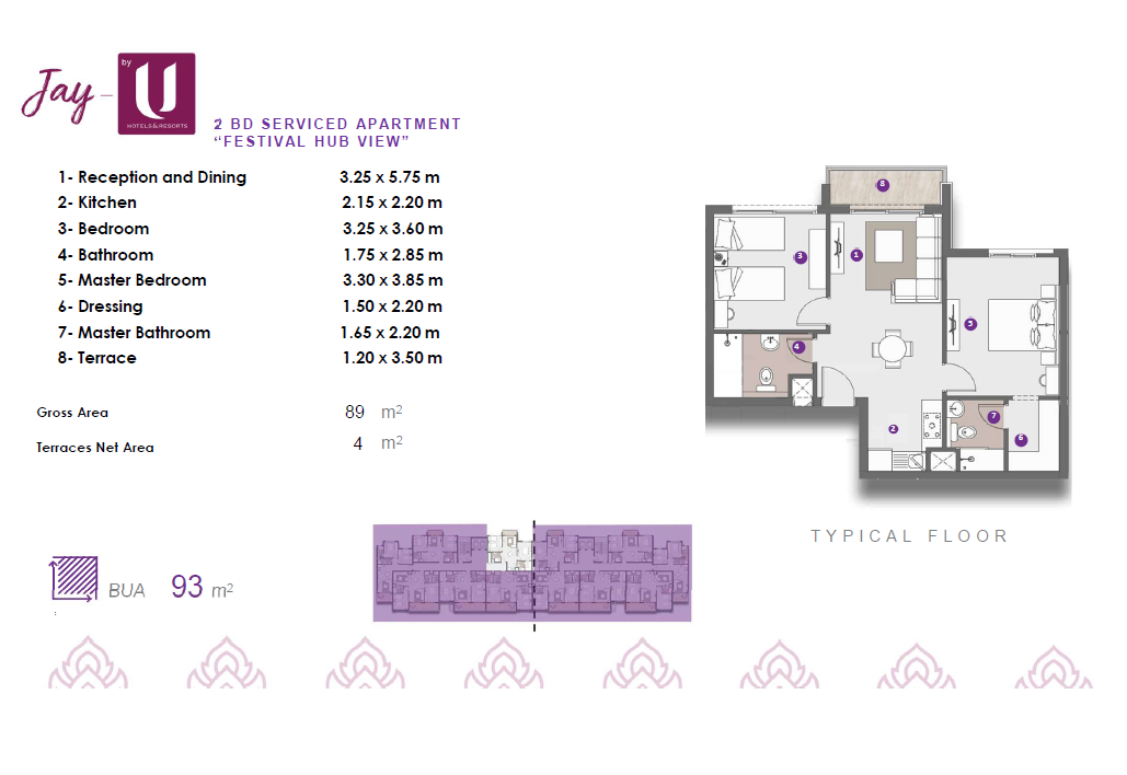 Floor plan for apartment at D.O.S.E