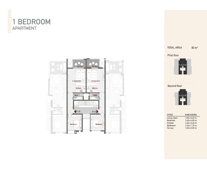 Floor plan for chalet at Azha