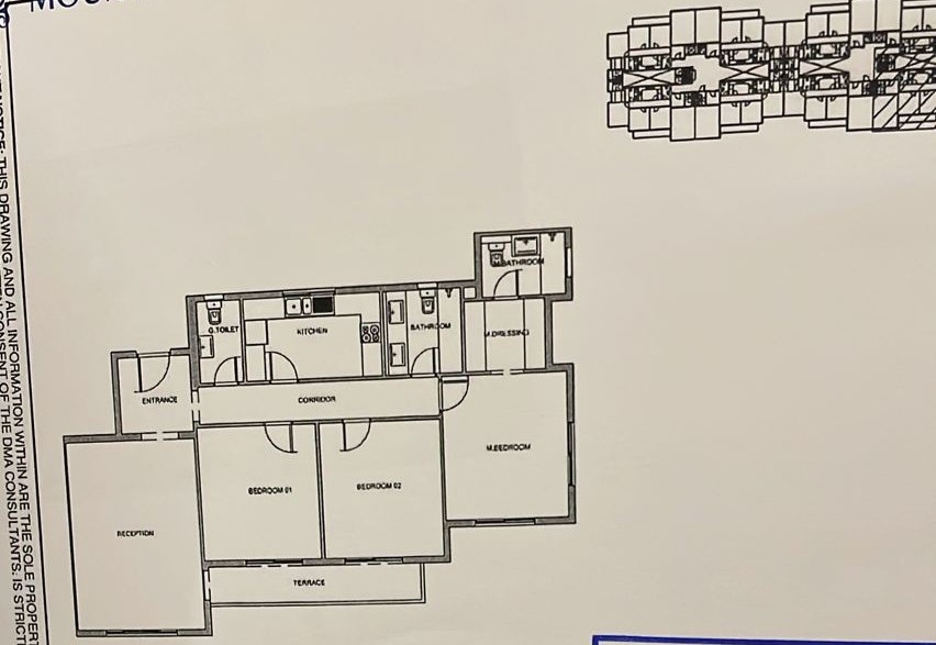 Floor plan for apartment at Mountain View ICity New Cairo