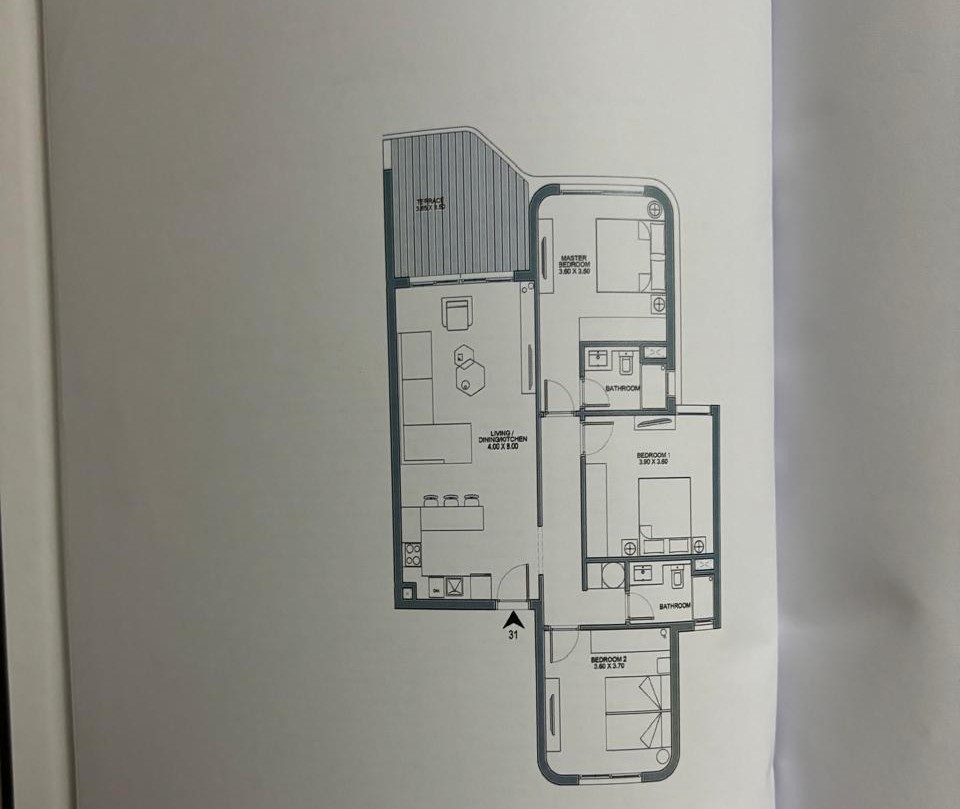 Floor plan for chalet at June