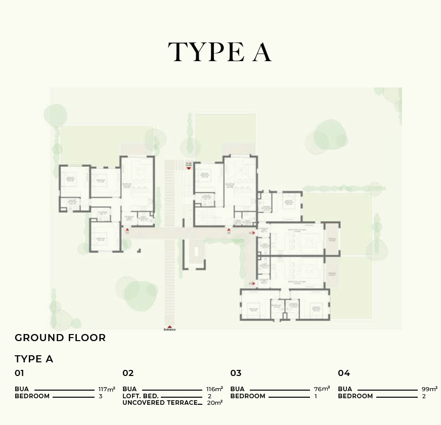 Floor plan for  at DUA