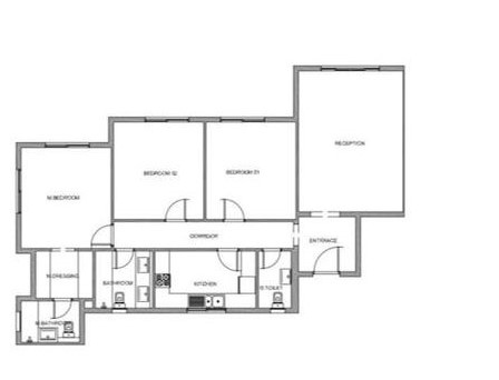 Floor plan for apartment at Mountain View ICity New Cairo