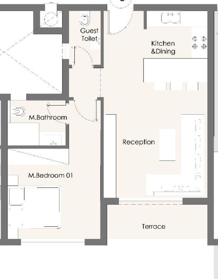 Floor plan for apartment at Capital Gardens