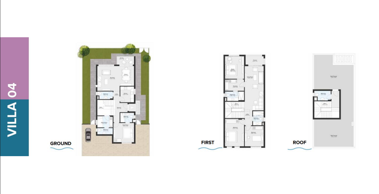 Floor plan for villa at Mazarine Ria