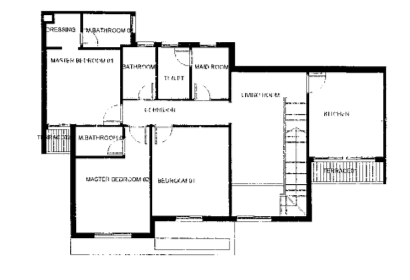 Floor plan for duplex at Telal East