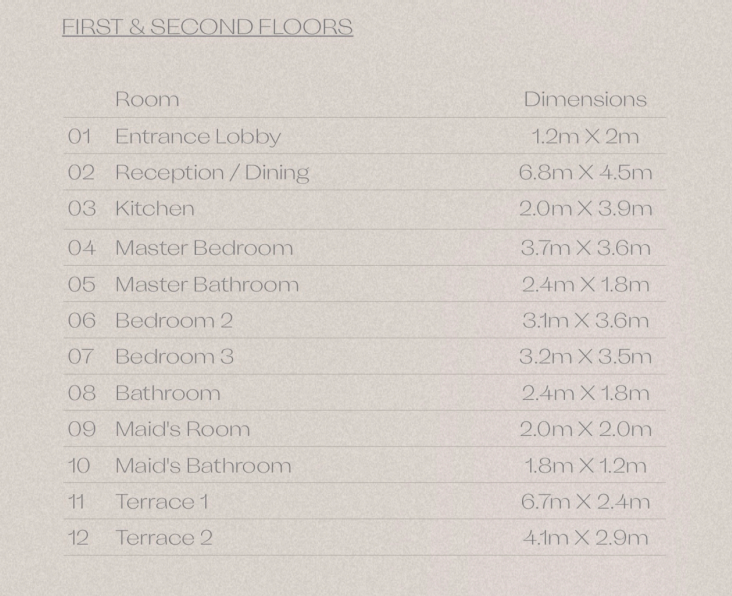Floor plan for duplex at Silvertown Silversands