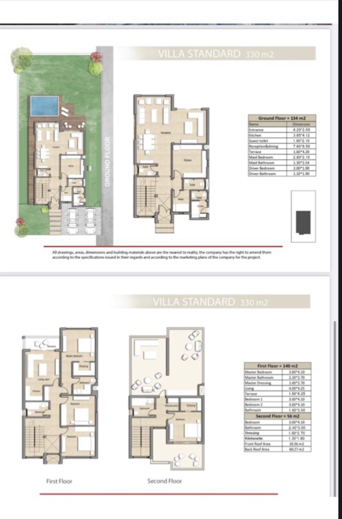 Floor plan for villa at Keeva