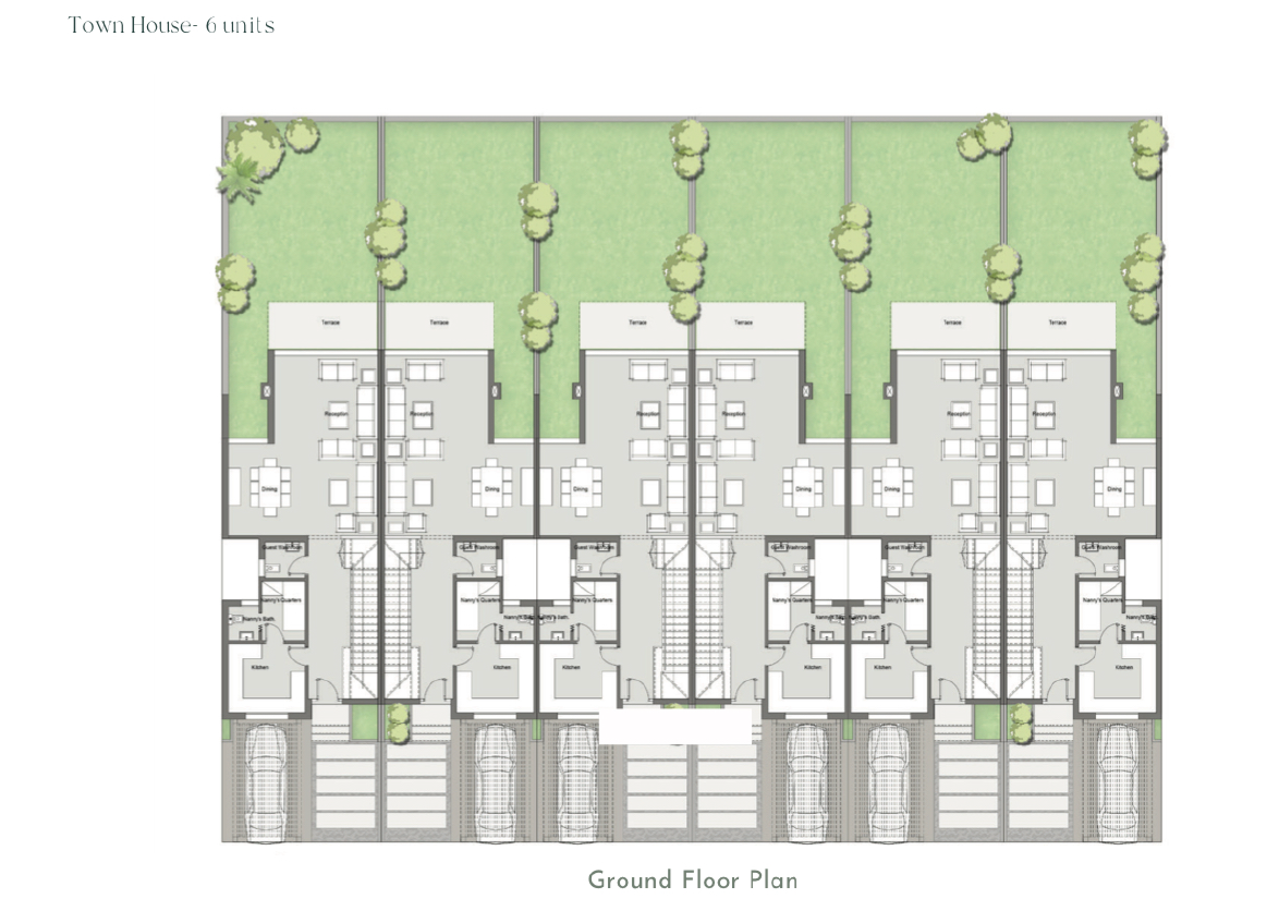 Floor plan for townhouse at Palm Hills New Cairo